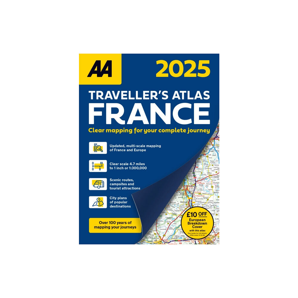 AA Publishing AA Traveller's Atlas France 2025 (häftad, eng)