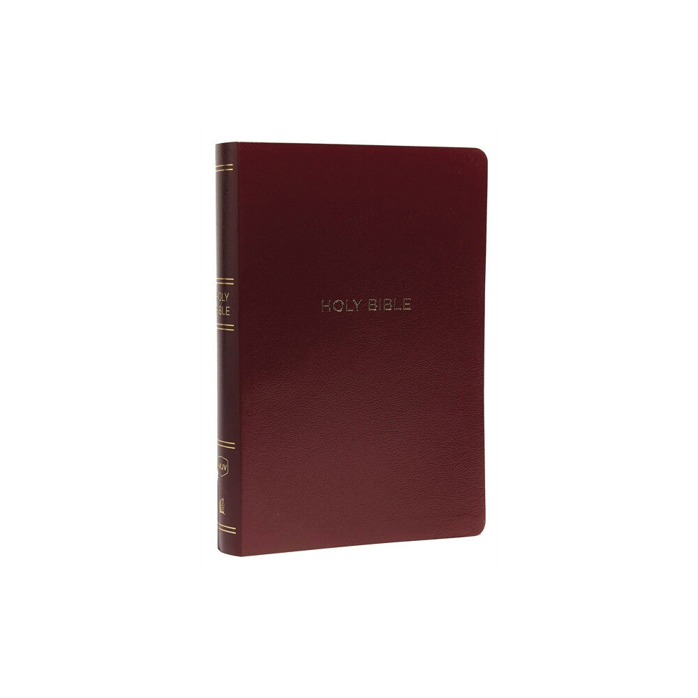 Thomas nelson publishers NKJV Holy Bible, Giant Print Center-Column Reference Bible, Burgundy Leather-look, 72,000+ Cross References, Red Letter,...