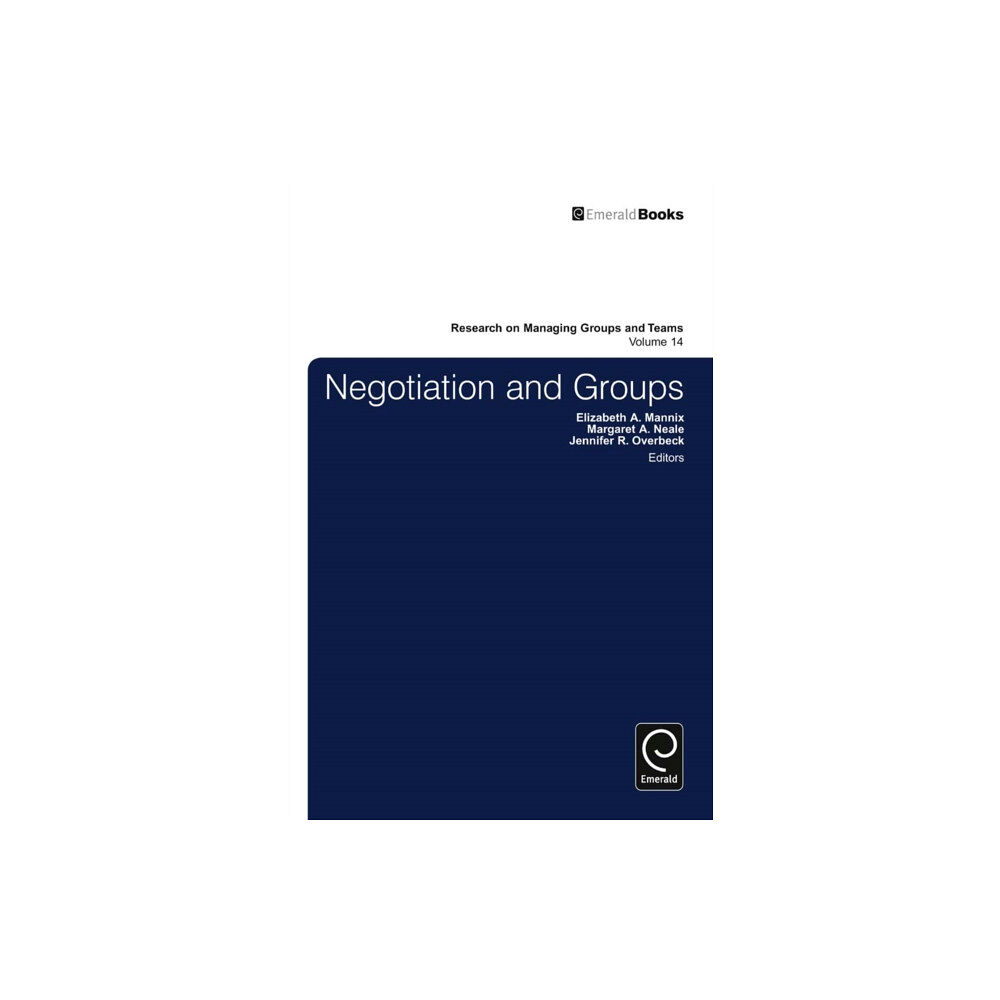 Emerald Publishing Limited Negotiation in Groups (inbunden, eng)