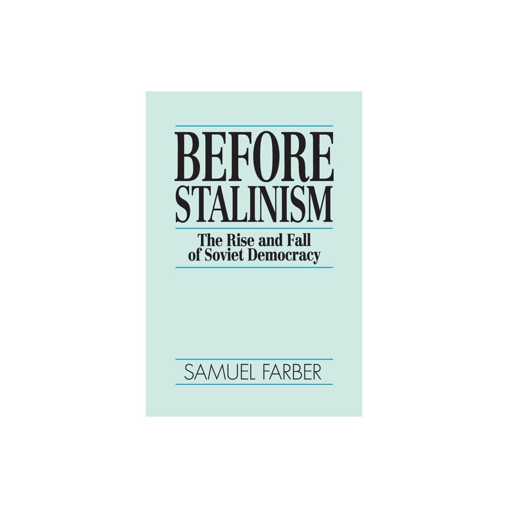 Verso Books Before Stalinism (häftad, eng)