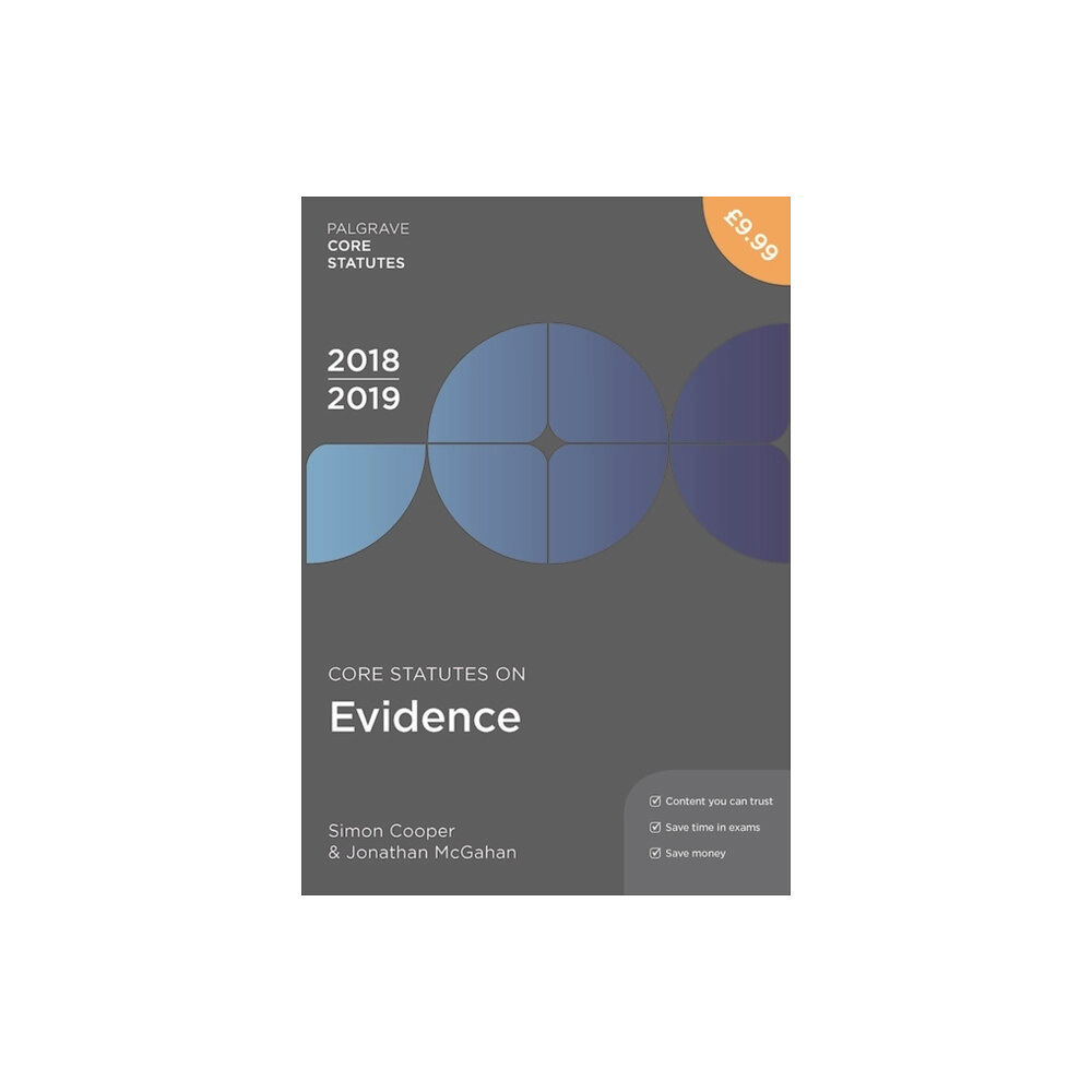 Macmillan Education UK Core Statutes on Evidence 2018-19 (häftad, eng)