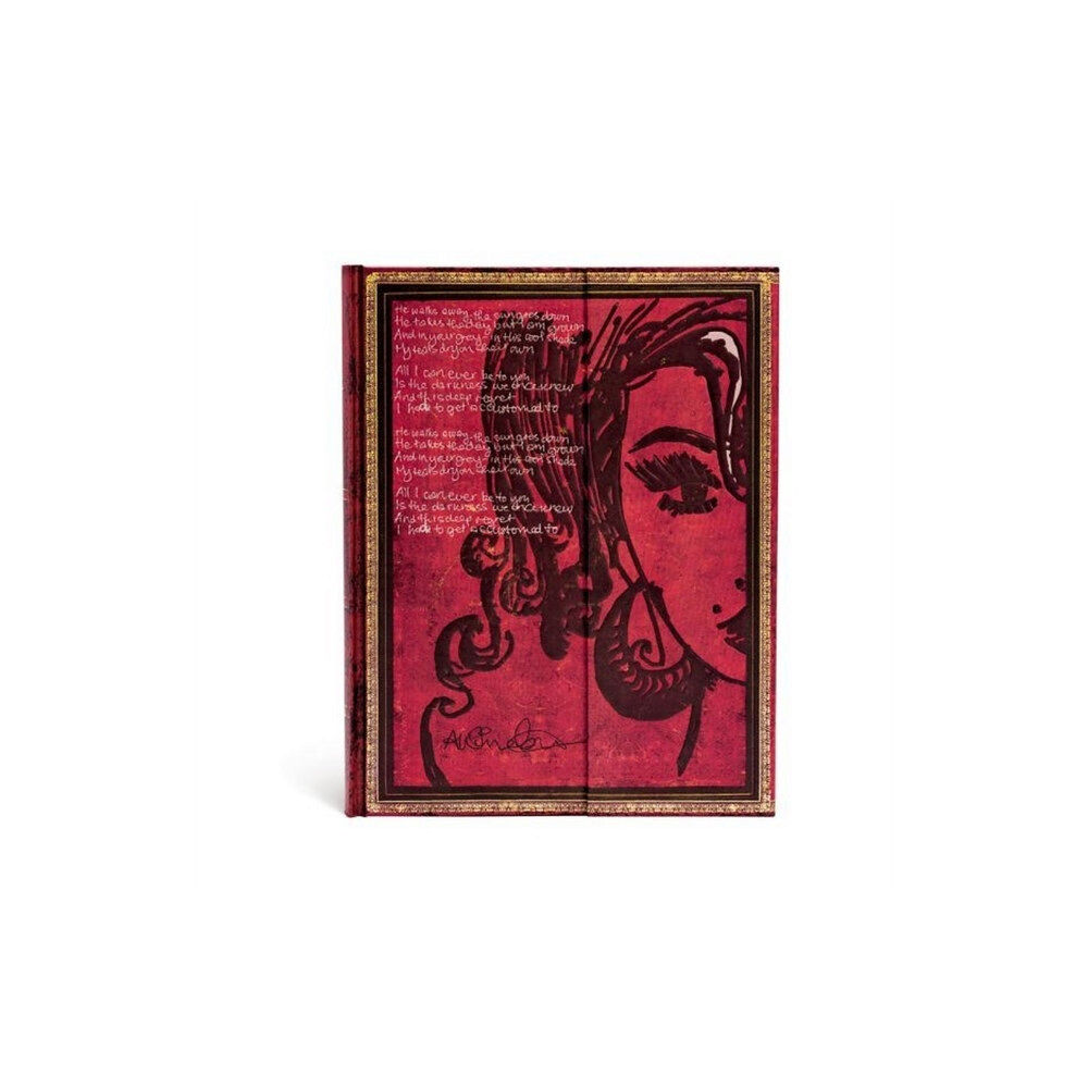 paperblanks Amy Winehouse, Tears Dry (Embellished Manuscripts Collection) Ultra Lined Hardcover Journal (Wrap Closure) (inbunden, en...