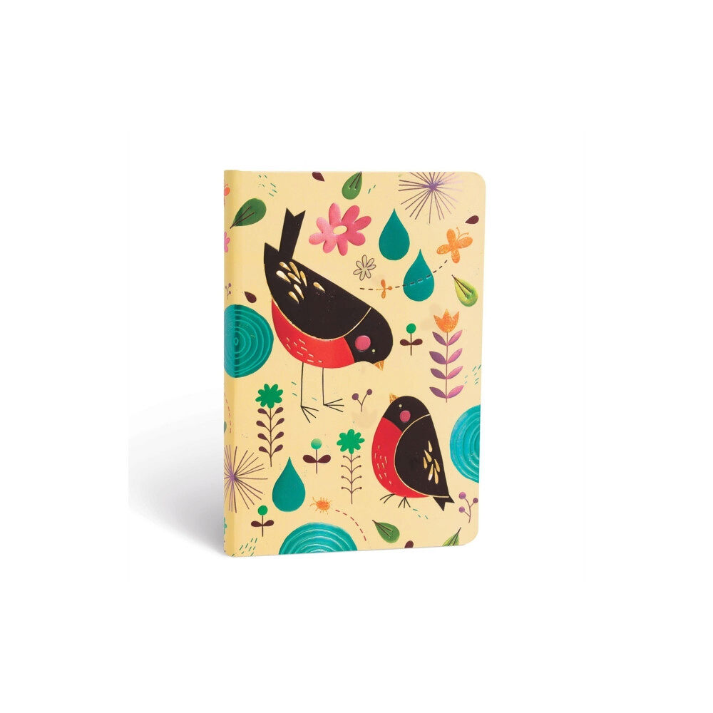 paperblanks Mother Robin (Tracy Walker's Animal Friends) Mini Lined Hardcover Journal (Elastic Band Closure) (inbunden, eng)