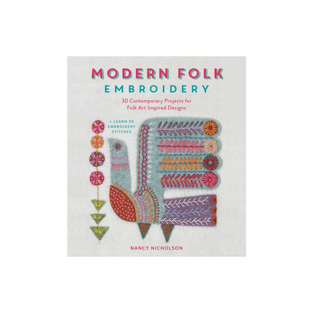 David & Charles Modern Folk Embroidery (häftad, eng)