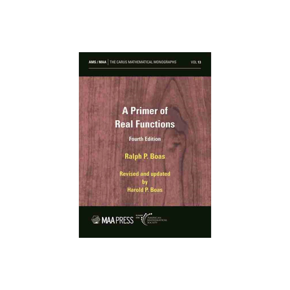 American Mathematical Society A Primer of Real Functions (häftad, eng)