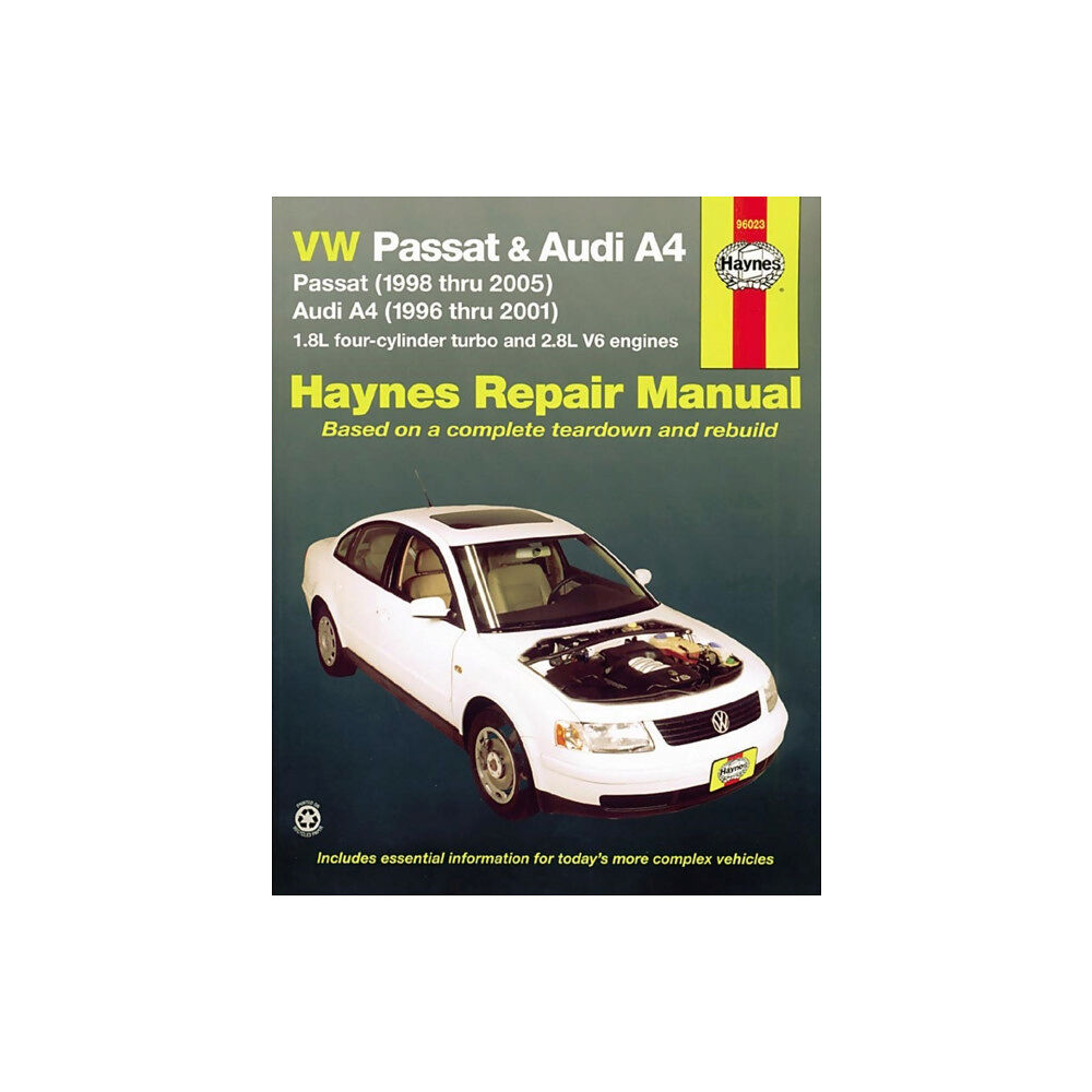 Haynes Publishing Volkswagen VW Passat (1998-2005) & Audi A4 1.8L turbo & 2.8L V6 (1996-2001) Haynes Repair Manual (USA) (häftad, eng)