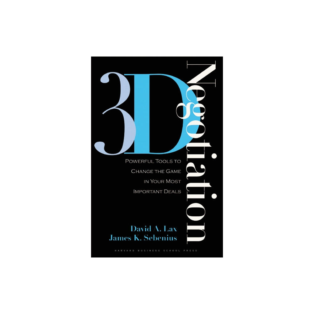 Harvard Business Review Press 3-d Negotiation (inbunden, eng)