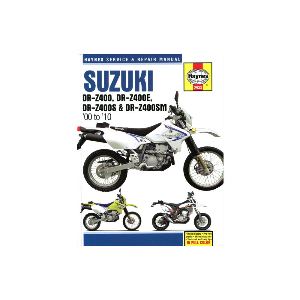 Haynes Manuals Inc Suzuki DR-Z400, DR-Z400E, DR-Z400S & DR-Z400SM (00 to 10) (häftad, eng)