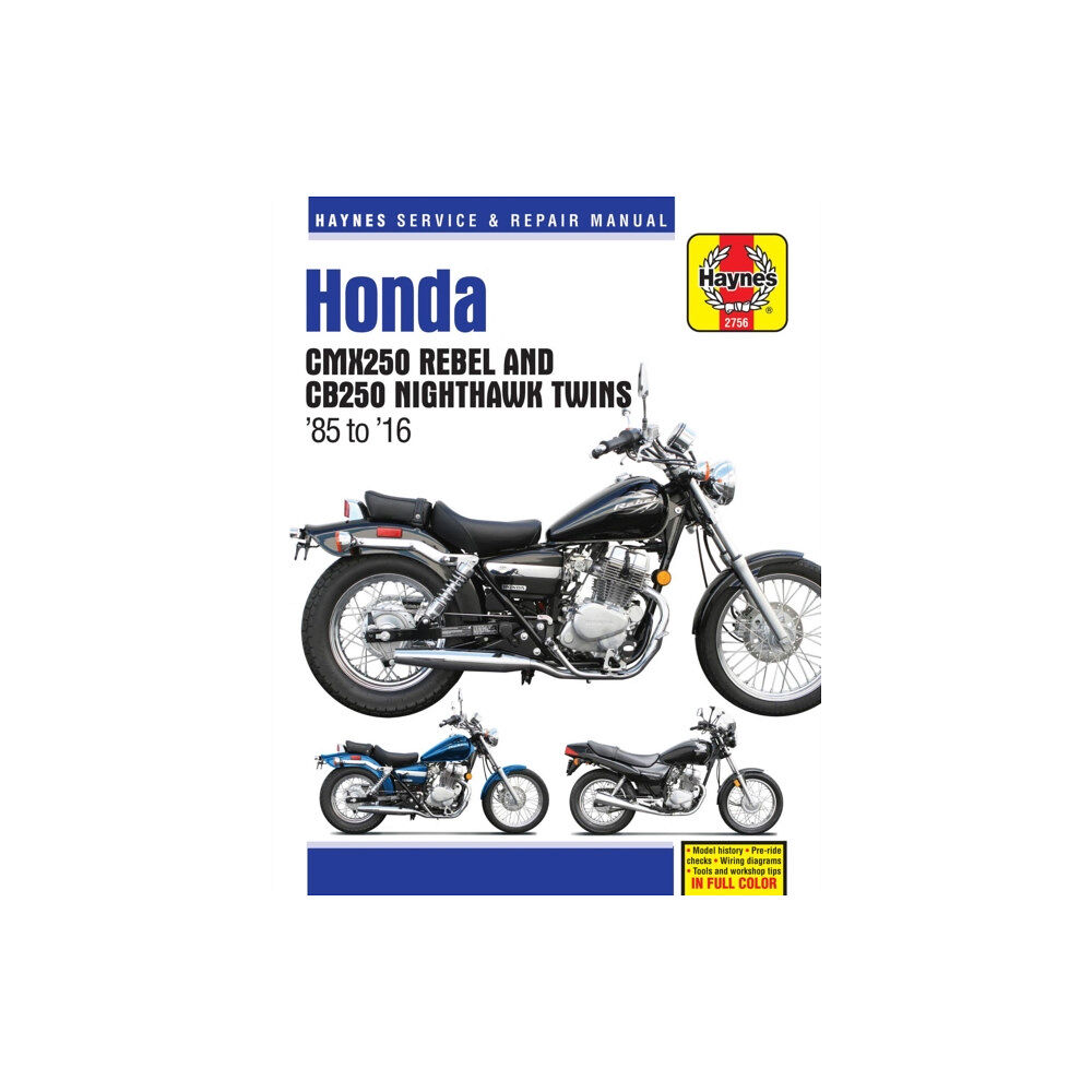 Haynes Manuals Inc Honda CMX250 Rebel & CB250 Nighthawk Twins (85-16) (häftad, eng)