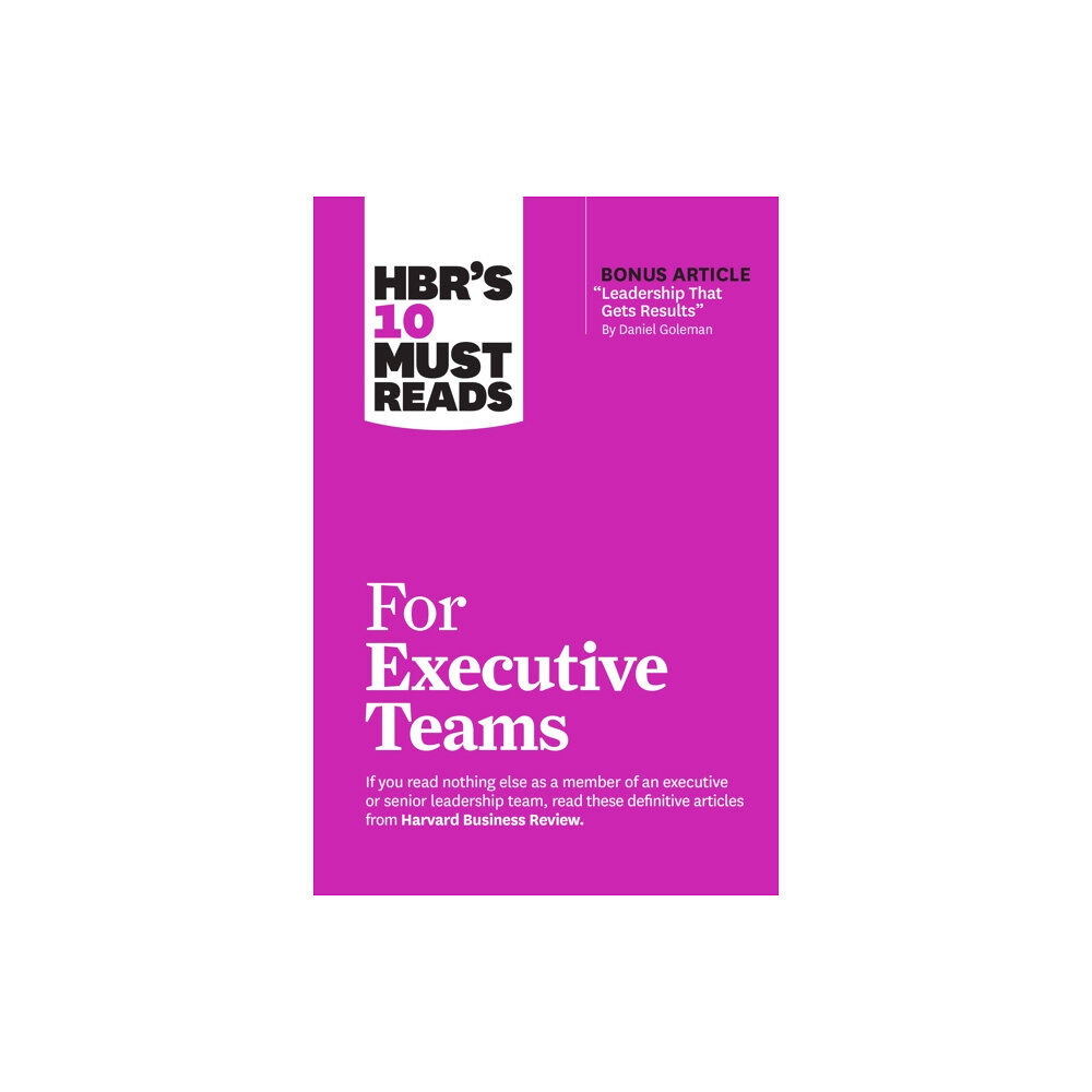 Harvard Business Review Press HBR's 10 Must Reads for Executive Teams (häftad, eng)