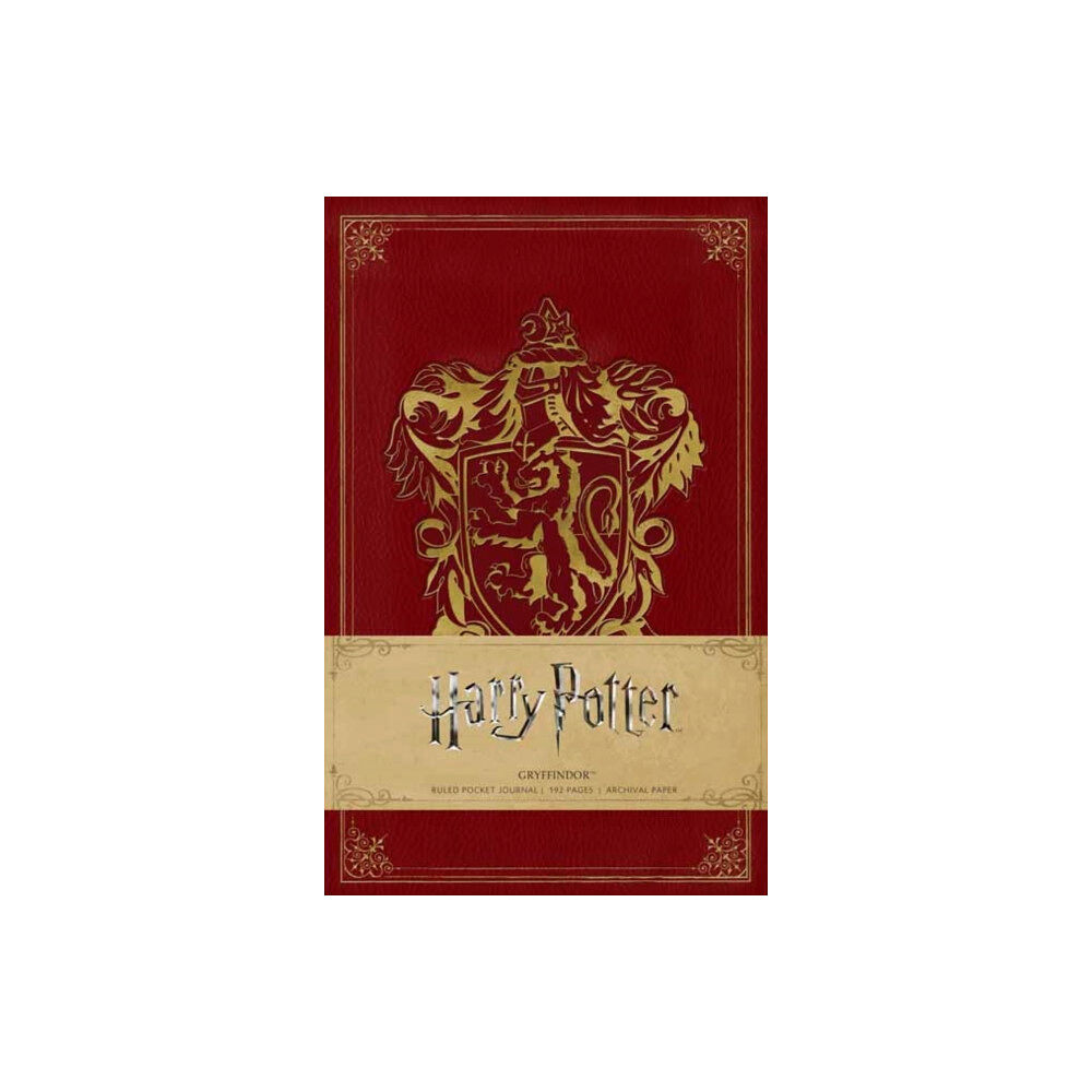 Insight Editions Harry Potter: Gryffindor Ruled Pocket Journal (inbunden, eng)