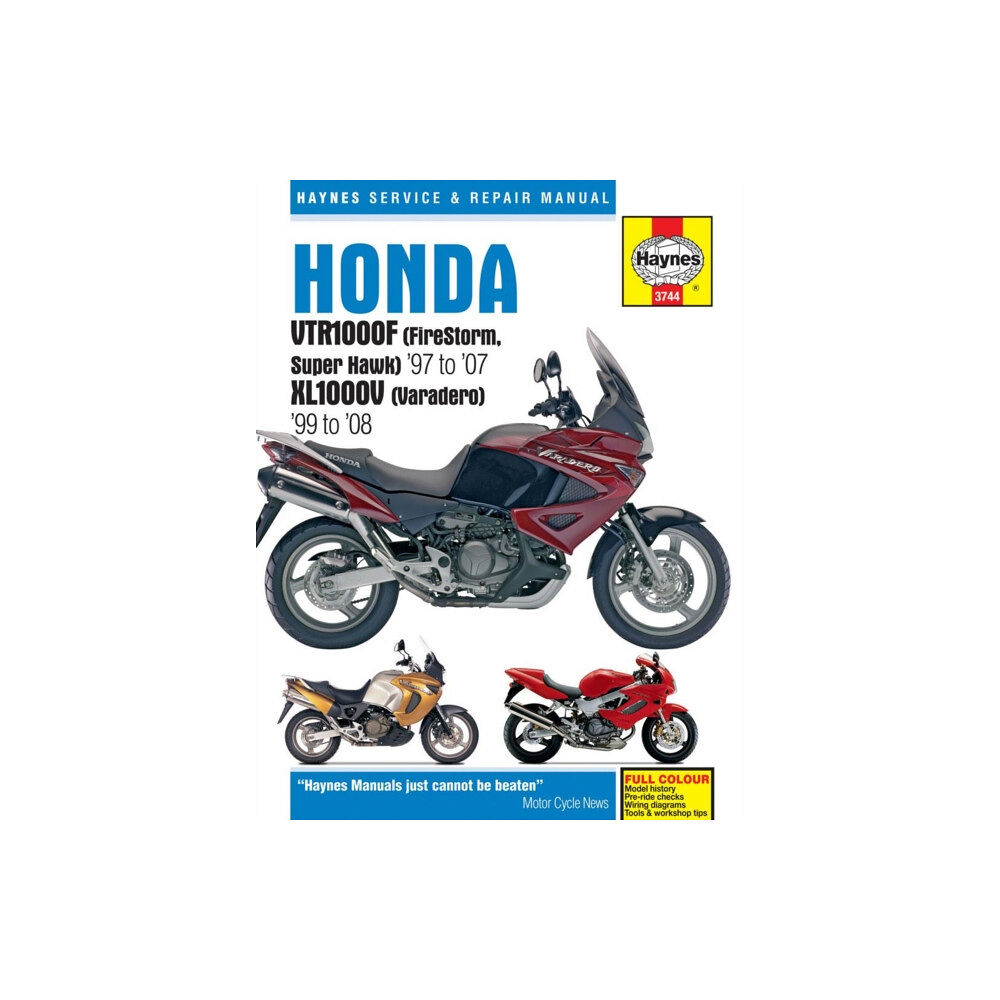 Haynes Publishing Group Honda VTR1000F (FireStorm, Super Hawk) (97 - 07) & XL1000V (Varadero) (99 - 08) Haynes Repair Manual (häftad, eng)