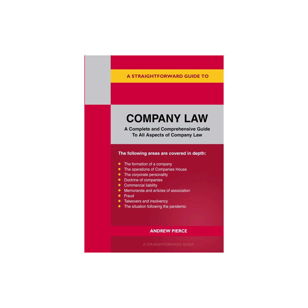 Straightforward Publishing A Straightforward Guide to Company Law (häftad, eng)