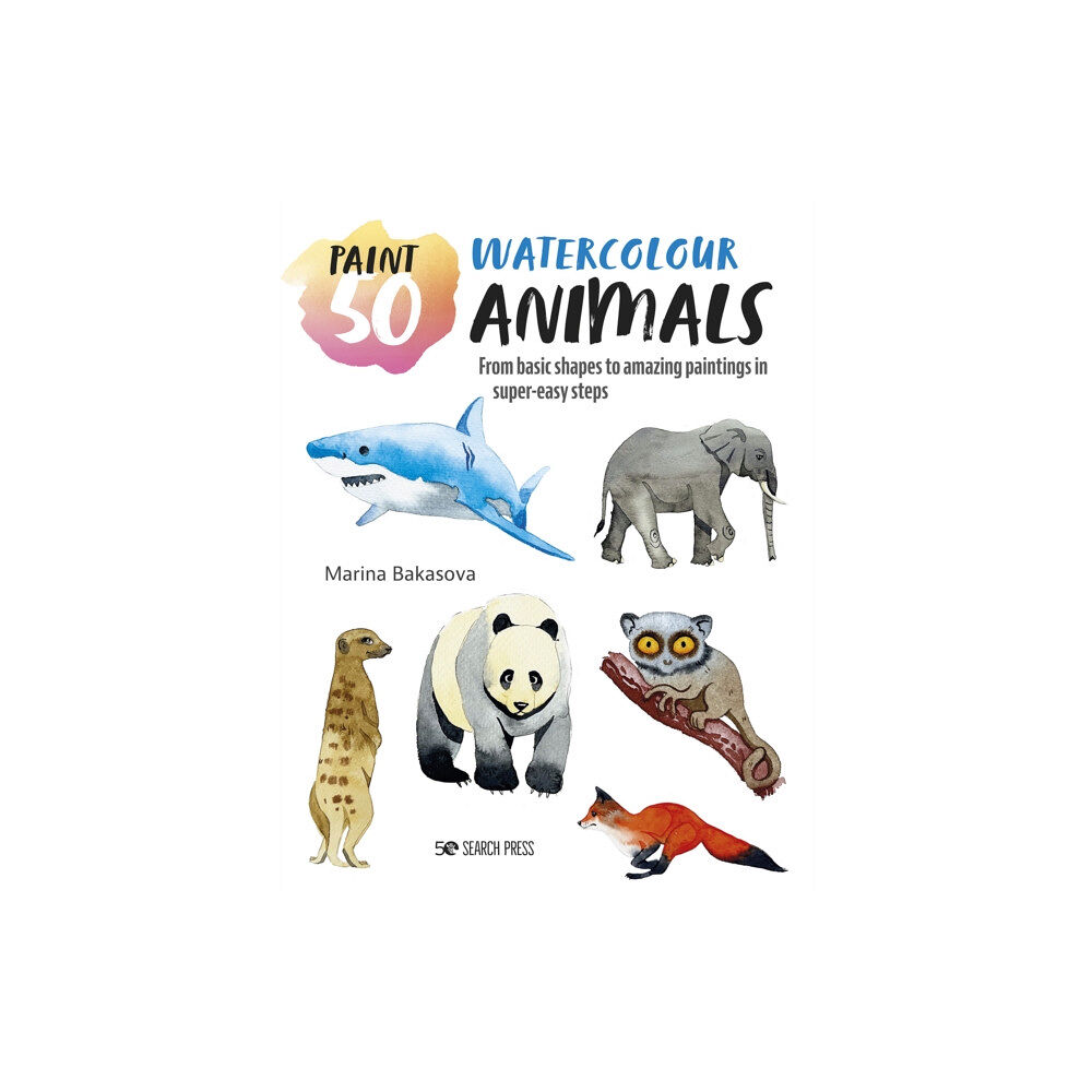 Search Press Ltd Paint 50: Watercolour Animals (häftad, eng)