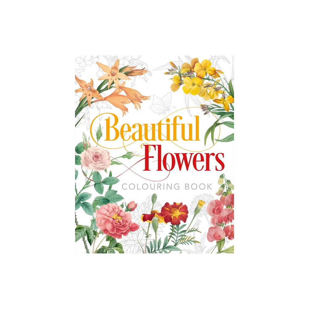 Arcturus publishing ltd Beautiful Flowers Colouring Book (häftad, eng)