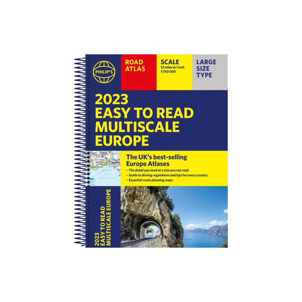 Octopus publishing group 2023 Philip's Easy to Read Multiscale Road Atlas Europe (bok, spiral, eng)