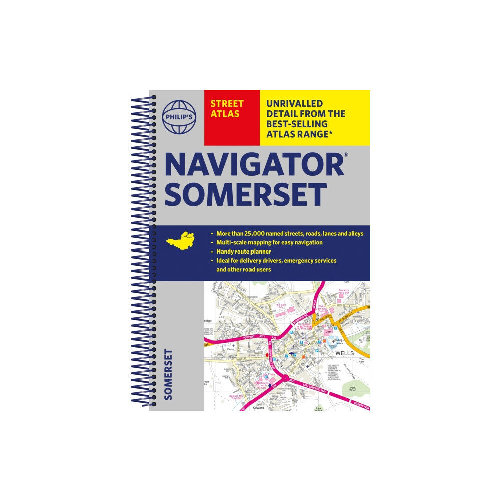 Octopus publishing group Philip's Street Atlas Navigator Somerset (bok, spiral, eng)