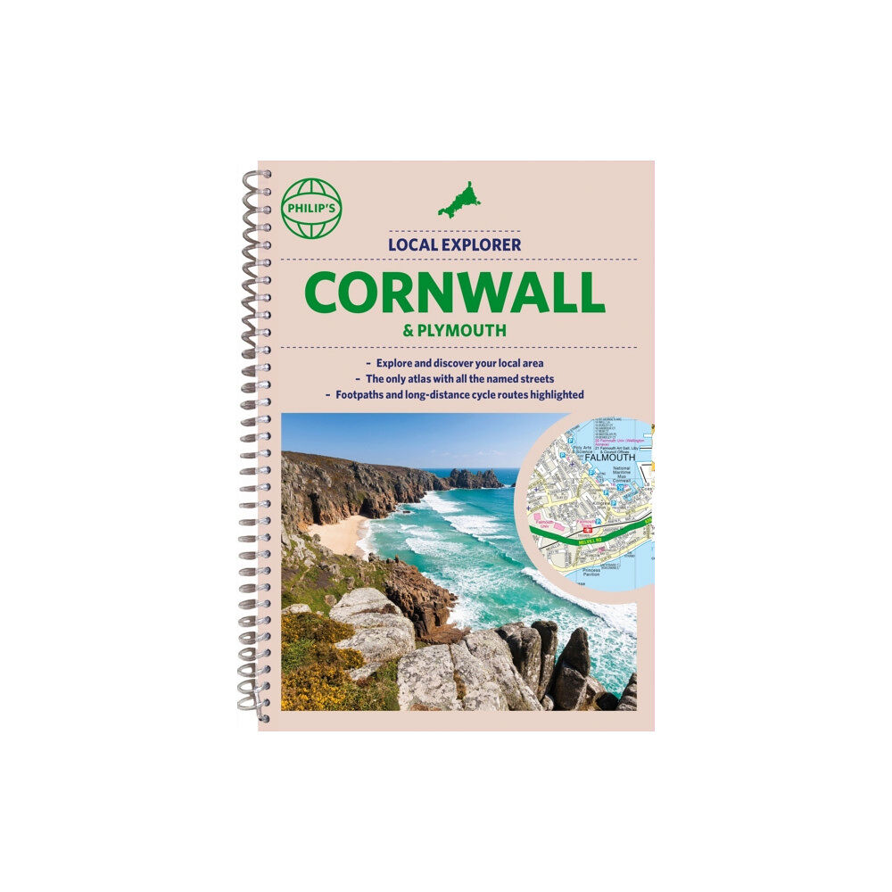 Octopus publishing group Philip's Local Explorer Street Atlas Cornwall & Plymouth (bok, spiral, eng)