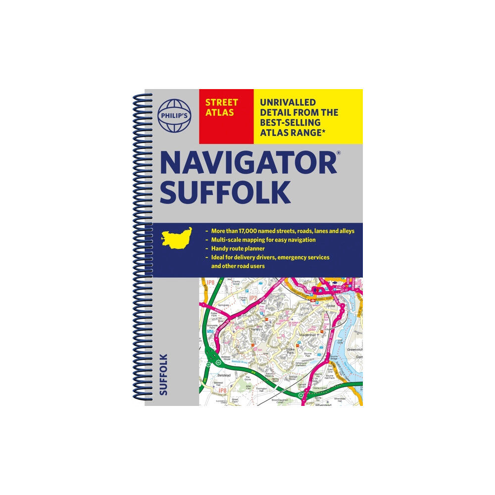 Octopus publishing group Philip's Navigator Street Atlas Suffolk (bok, spiral, eng)