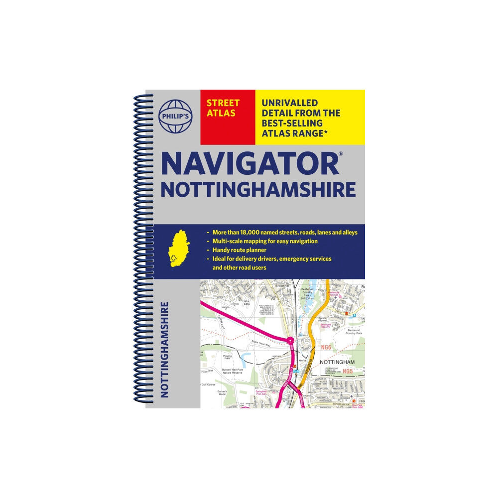 Octopus publishing group Philip's Navigator Street Atlas Nottinghamshire (bok, spiral, eng)