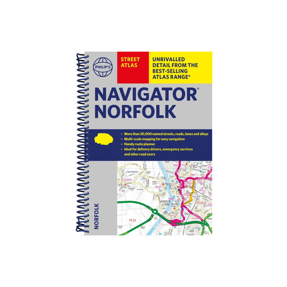 Octopus publishing group Philip's Navigator Street Atlas Norfolk (bok, spiral, eng)