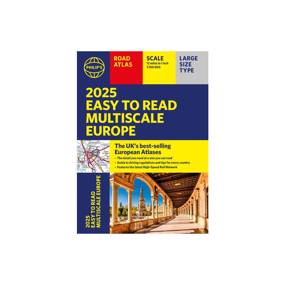 Octopus publishing group 2025 Philip's Easy to Read Multiscale Road Atlas of Europe (häftad, eng)