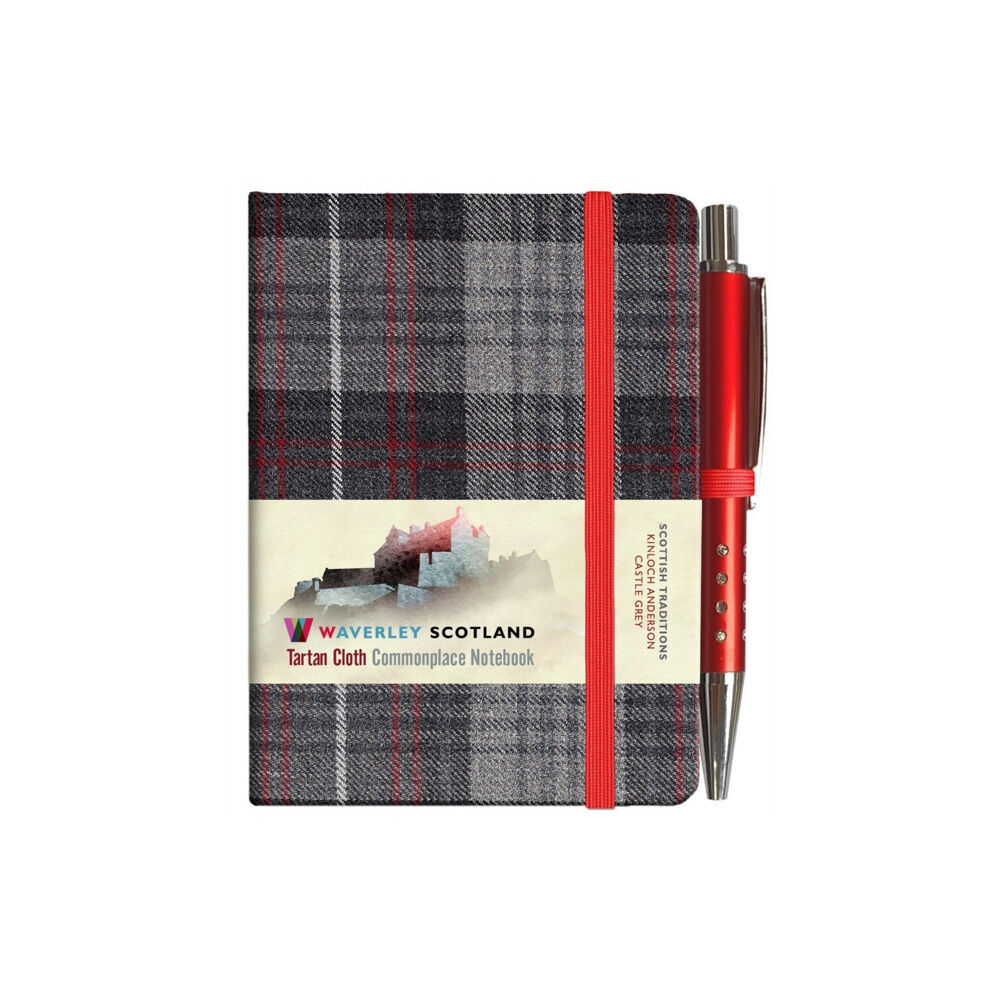 The Gresham Publishing Co. Ltd Waverley S.T. (S): Castle Grey Mini with Pen Pocket Genuine Tartan Cloth Commonplace Notebook (inbunden, eng)