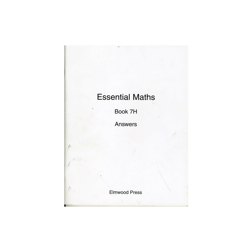 Elmwood Education Limited Essential Maths 7H Answers (häftad, eng)