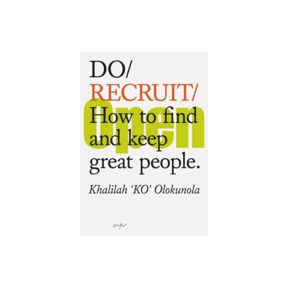 The Do Book Co Do Recruit (häftad, eng)