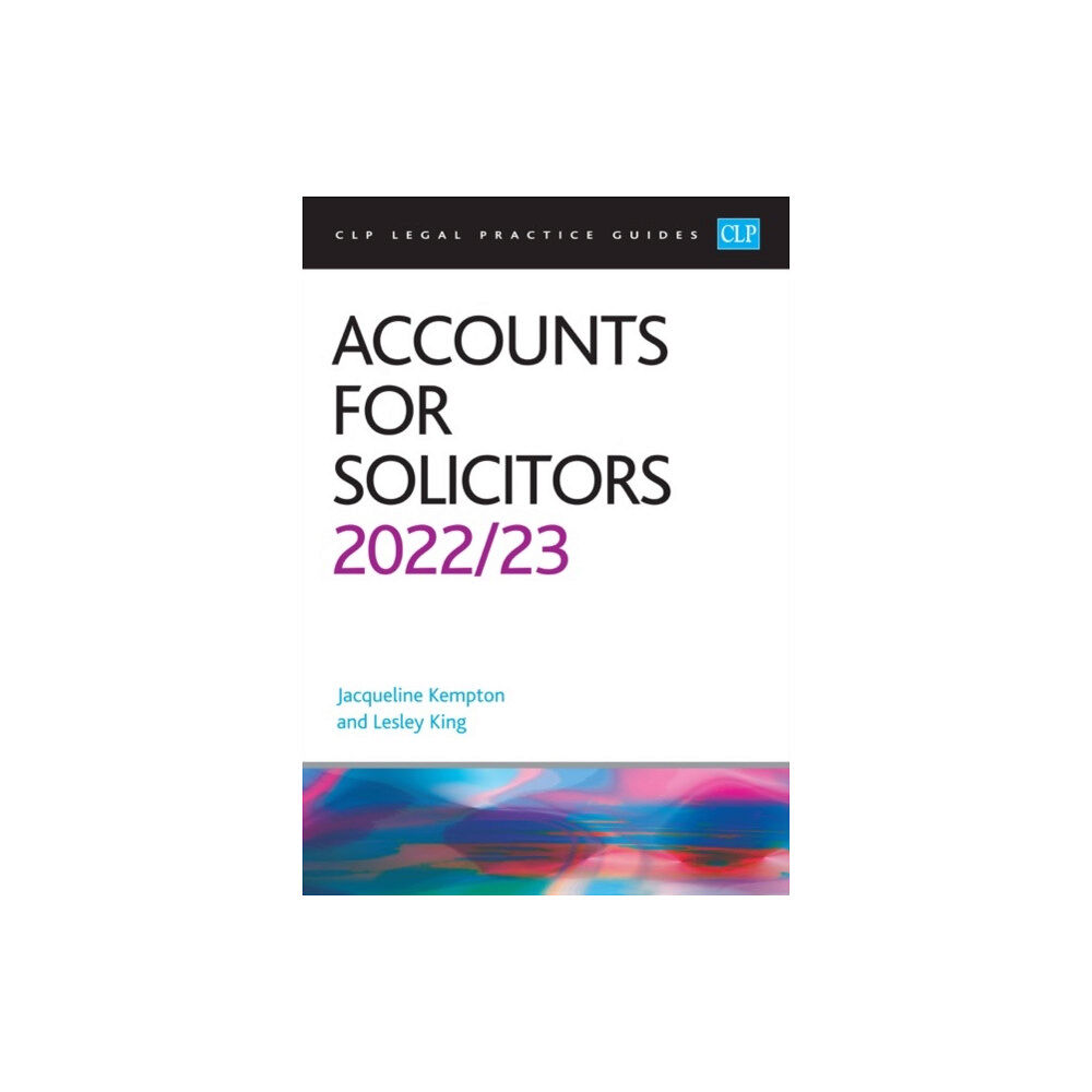 The University of Law Publishing Limited Accounts for Solicitors 2022/2023 (häftad, eng)