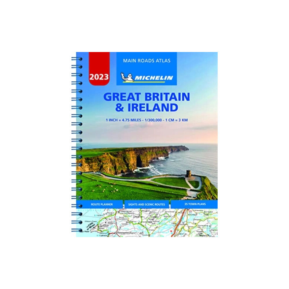 Michelin Editions Des Voyages Great Britain & Ireland 2023 - Mains Roads Atlas (A4-Spiral) (bok, spiral, eng)