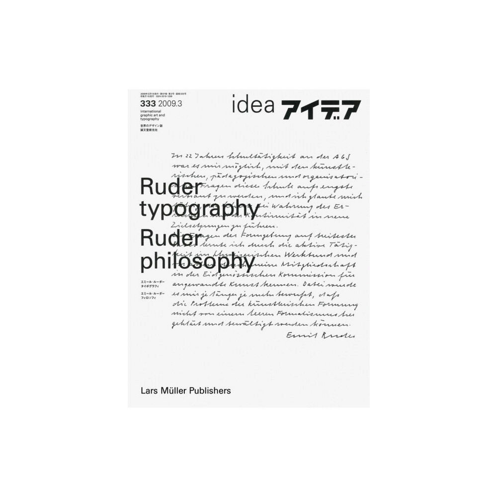 Lars Muller Publishers Ruder Typography-Ruder Philosophy: Idea No.333 (häftad, eng)