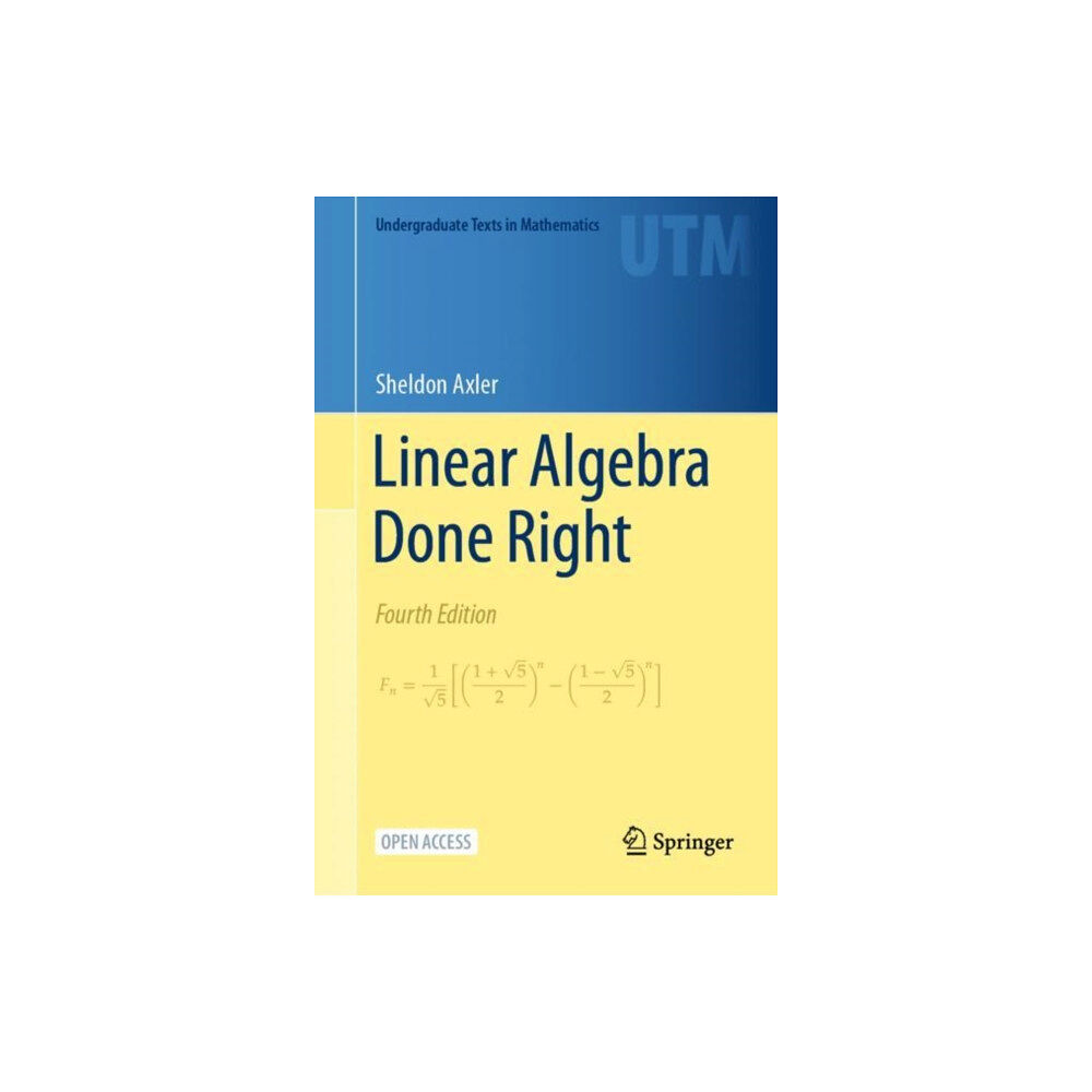 Springer International Publishing AG Linear Algebra Done Right (inbunden, eng)