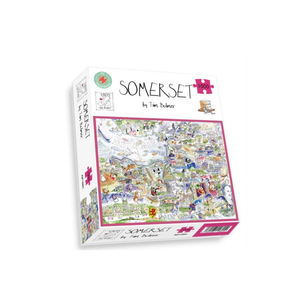 ALL JIGSAW PUZZLES Map of Somerset Jigsaw 1000 Piece Puzzle (häftad, eng)