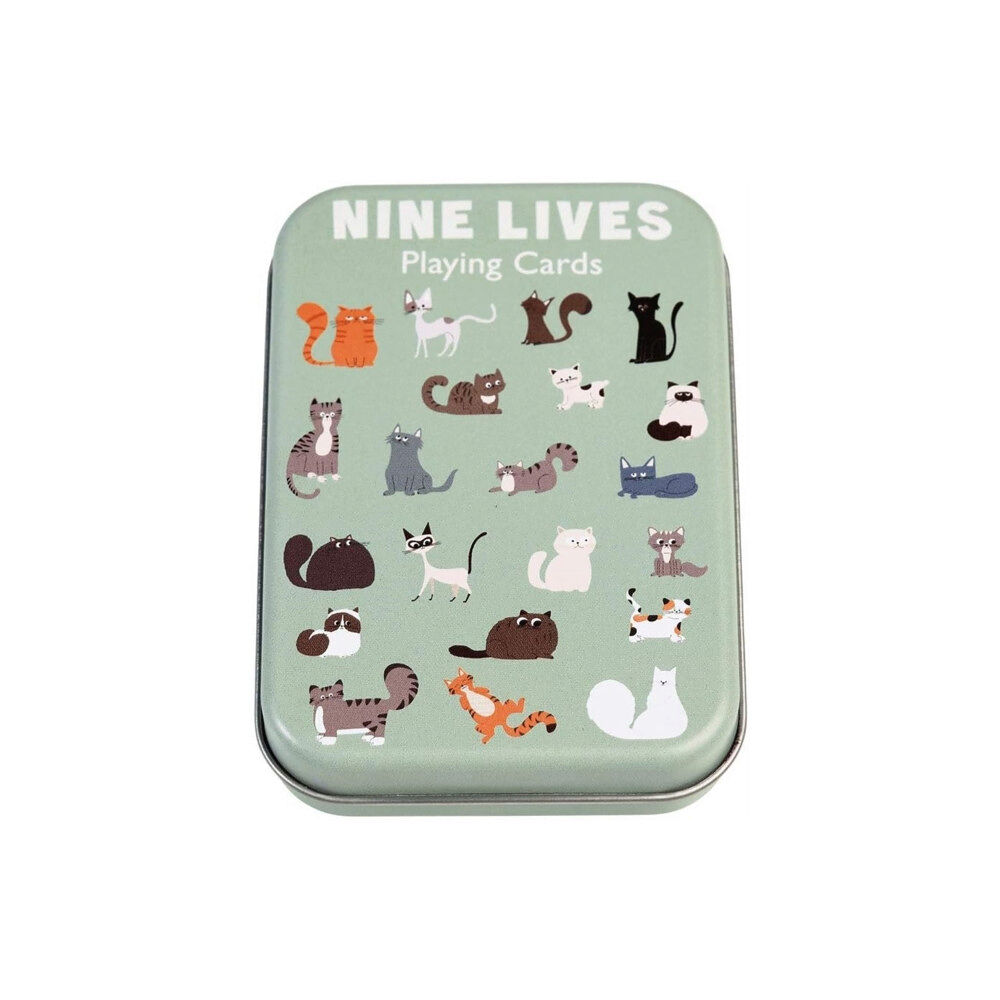 REX LONDON Playing cards in a tin - Nine Lives (häftad, eng)