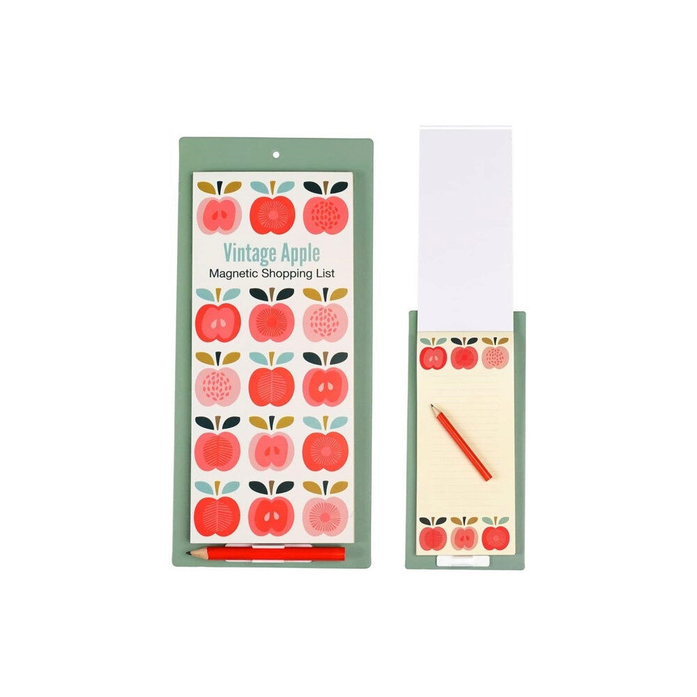 REX LONDON Magnetic shopping list - Vintage Apple