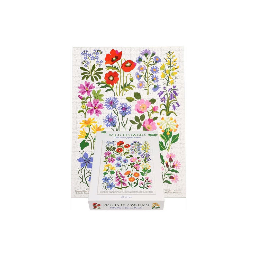 REX LONDON Jigsaw puzzle (1000 pieces) - Wild Flowers (häftad, eng)