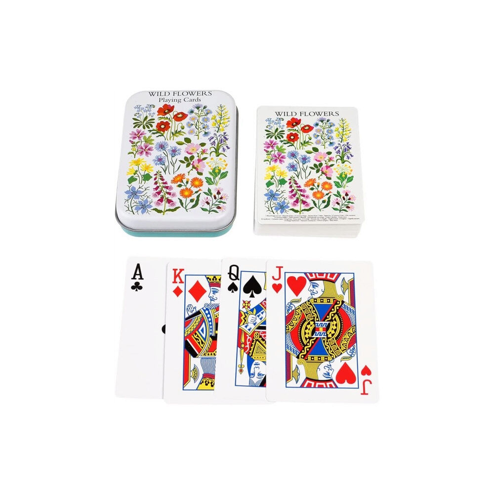 REX LONDON Playing cards in a tin - Wild Flowers (häftad, eng)