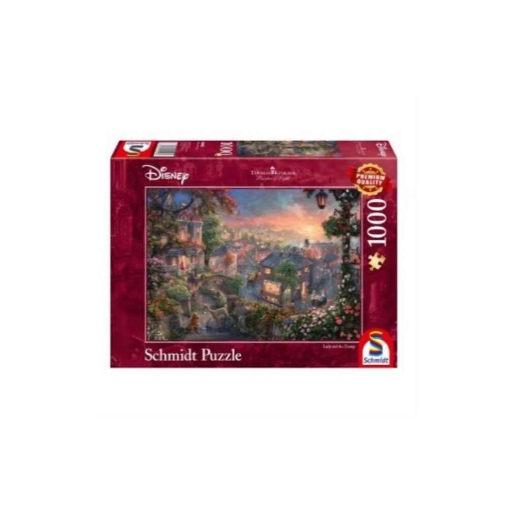 Asmodee Disney - Lady and the Tramp by Thomas Kinkade 1000 Piece Schmidt Puzzle (häftad, eng)