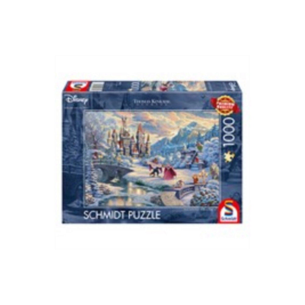 Asmodee Disney Dreams Collection - Beauty and the Beast's Winter Enchantment by Thomas Kinkade 1000 Piece Schmidt Puzzle (häftad...