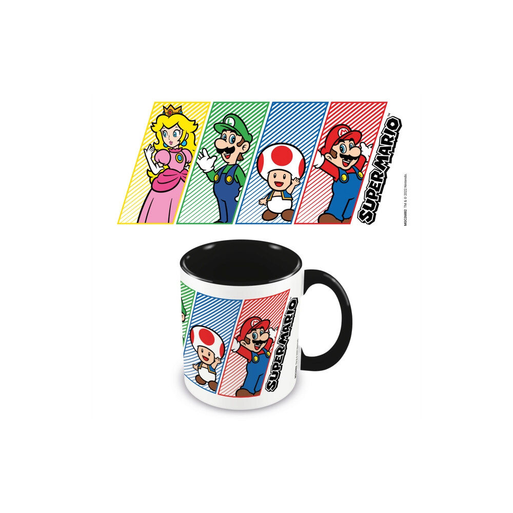 Pyramid International Super Mario (4 Colour) Black 11oz/315ml Coloured Inner Mug (häftad, eng)