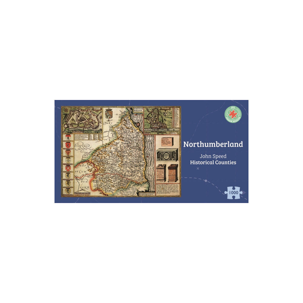 ALL JIGSAW PUZZLES Northumberland Historical 1610 Map 1000 Piece Puzzle (häftad, eng)