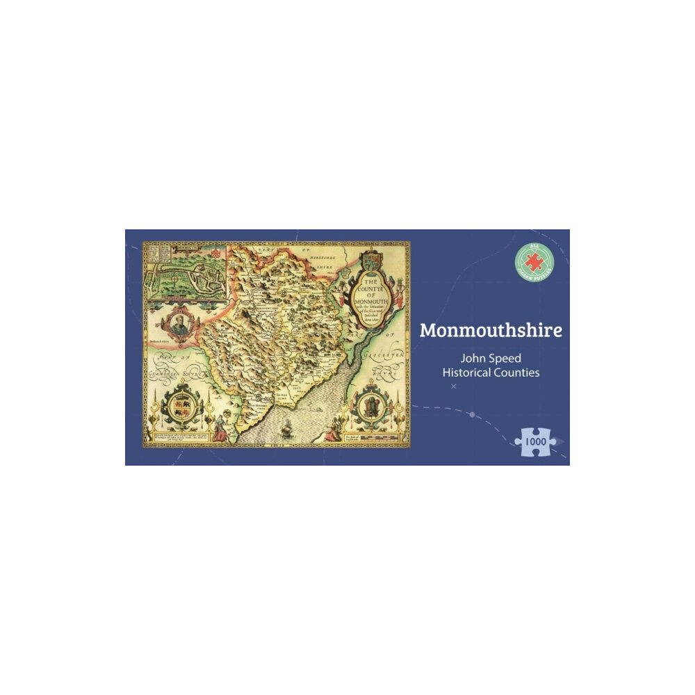 ALL JIGSAW PUZZLES Monmouthshire Historical 1610 Map 1000 Piece Puzzle (häftad, eng)