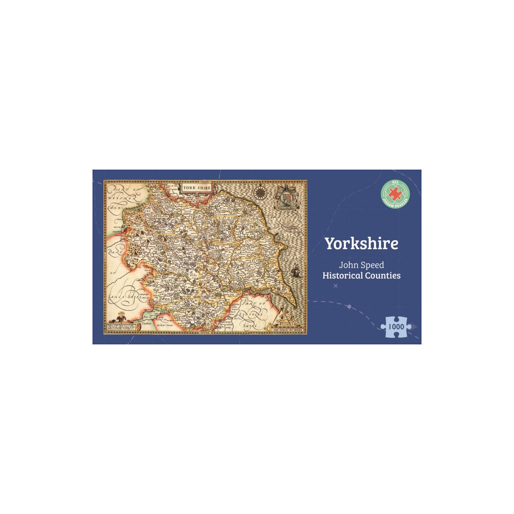 ALL JIGSAW PUZZLES Yorkshire Historical 1610 Map 1000 Piece Puzzle (häftad, eng)