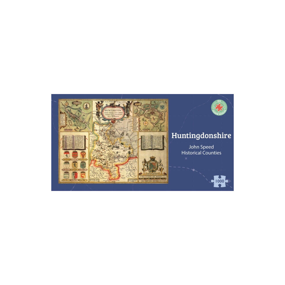 ALL JIGSAW PUZZLES Huntingdonshire Historical 1610 Map 1000 Piece Puzzle (häftad, eng)