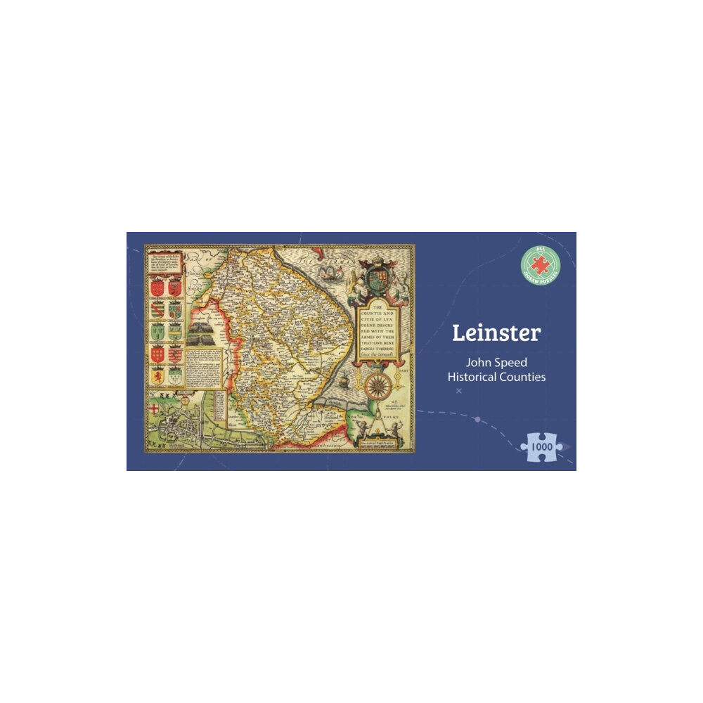 ALL JIGSAW PUZZLES Leinster Historical 1610 Map 1000 Piece Puzzle (häftad, eng)