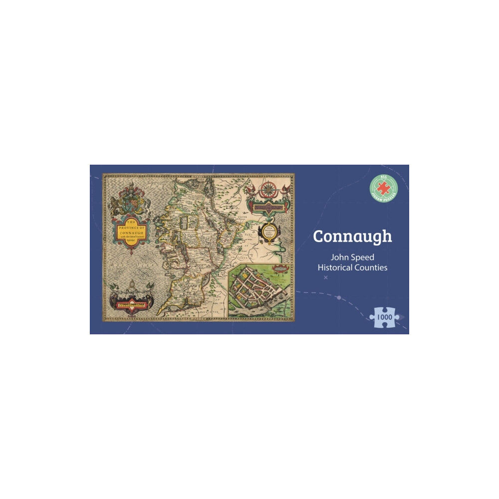 ALL JIGSAW PUZZLES Connaugh Historical 1610 Map 1000 Piece Puzzle (häftad, eng)