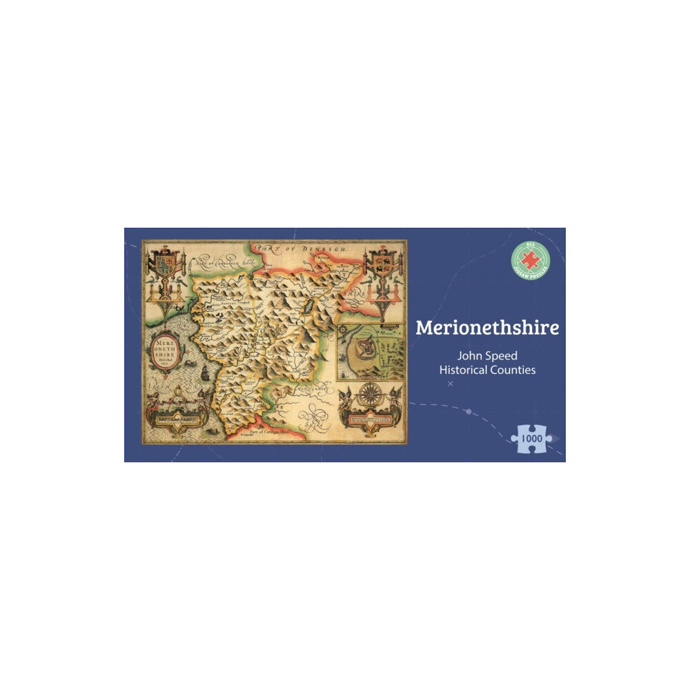 ALL JIGSAW PUZZLES Merionethshire Historical 1610 Map 1000 Piece Puzzle (häftad, eng)