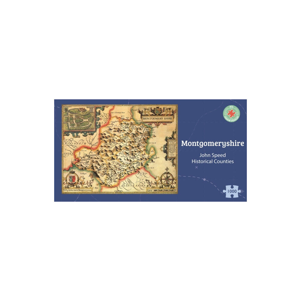 ALL JIGSAW PUZZLES Montgomeryshire Historical 1610 Map 1000 Piece Puzzle (häftad, eng)