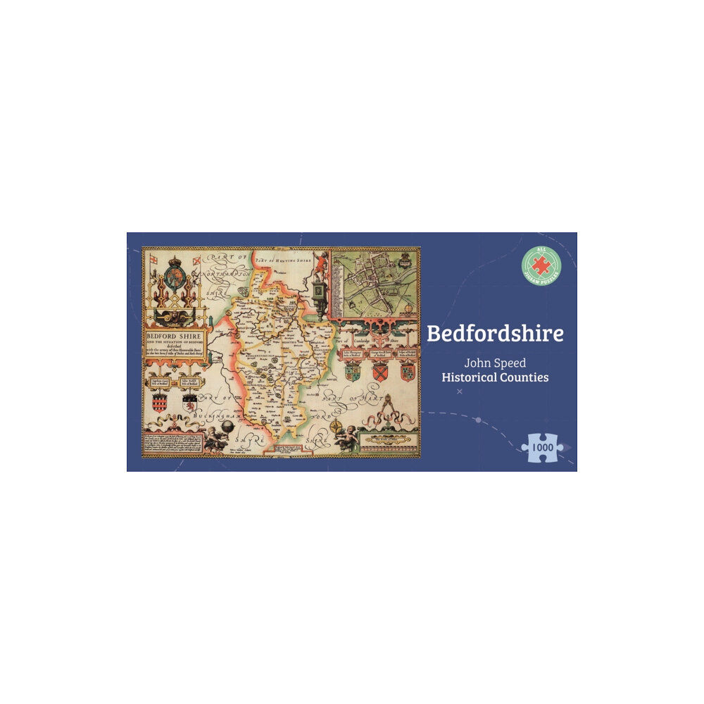 ALL JIGSAW PUZZLES Bedfordshire Historical 1610 Map 1000 Piece Puzzle (häftad, eng)